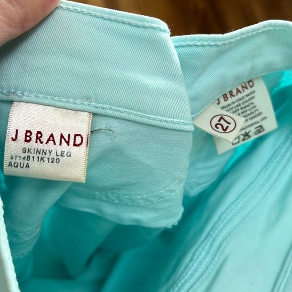 J Brand Aqua Mid Rise Skinny Leg Ankle Jeans Size 27 - Picture 3 of 14